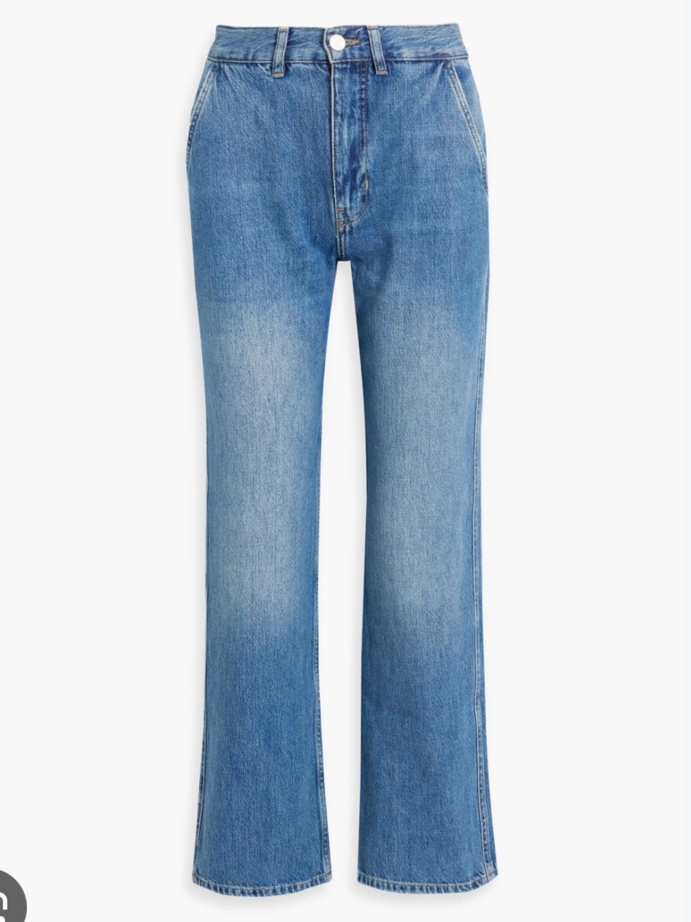 Frame denim Light Blue High-Rise Flared Jeans, le pixie Jane